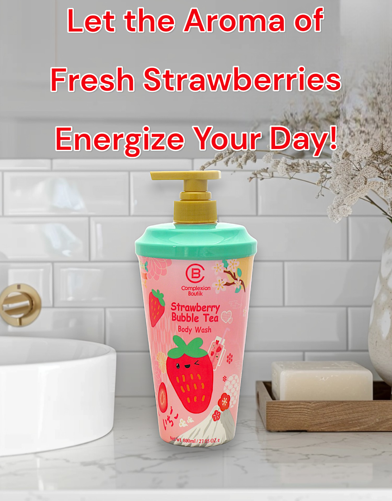 Strawberry Bubble Tea Body Wash