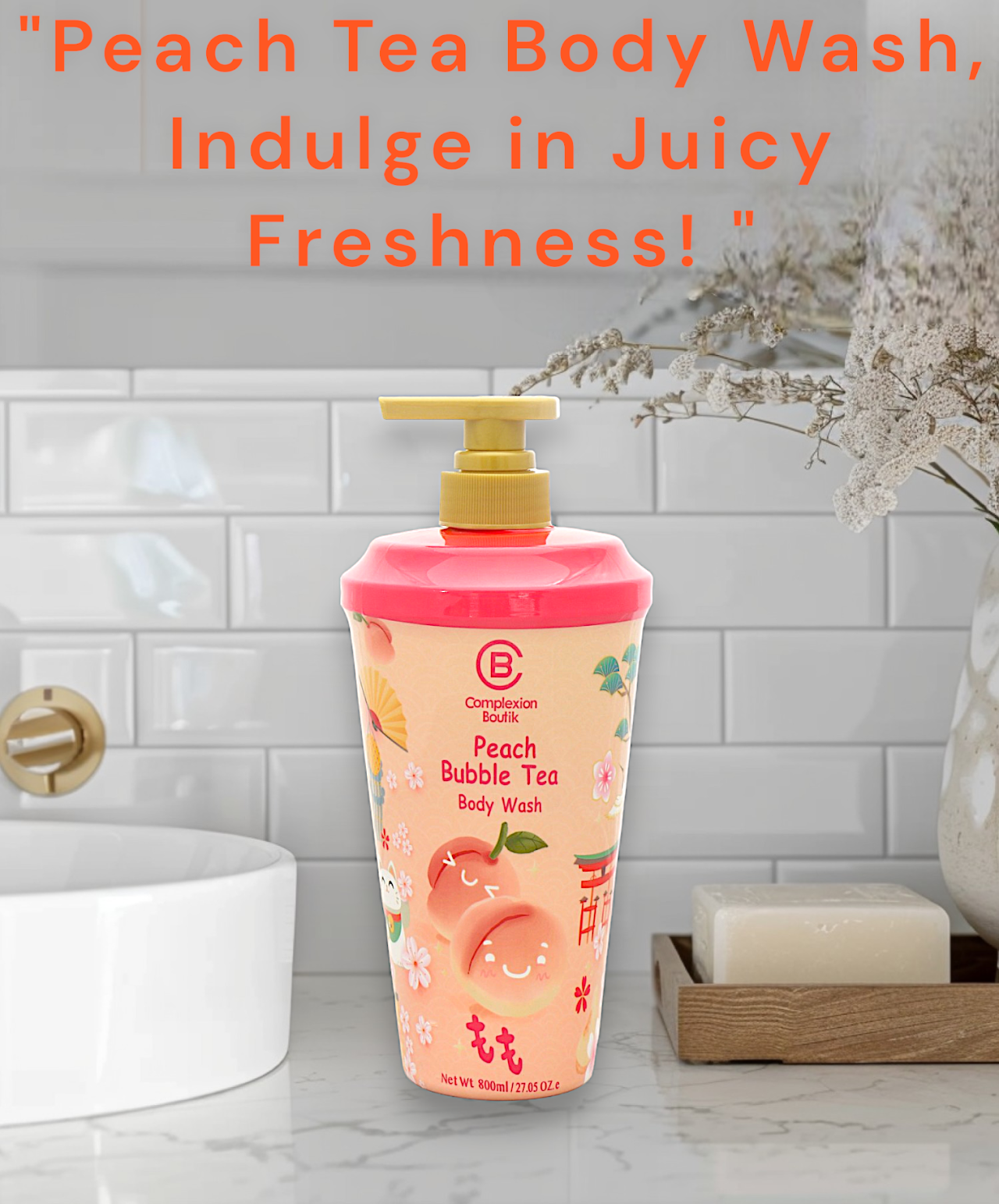 Peach Bubble Tea Body Wash