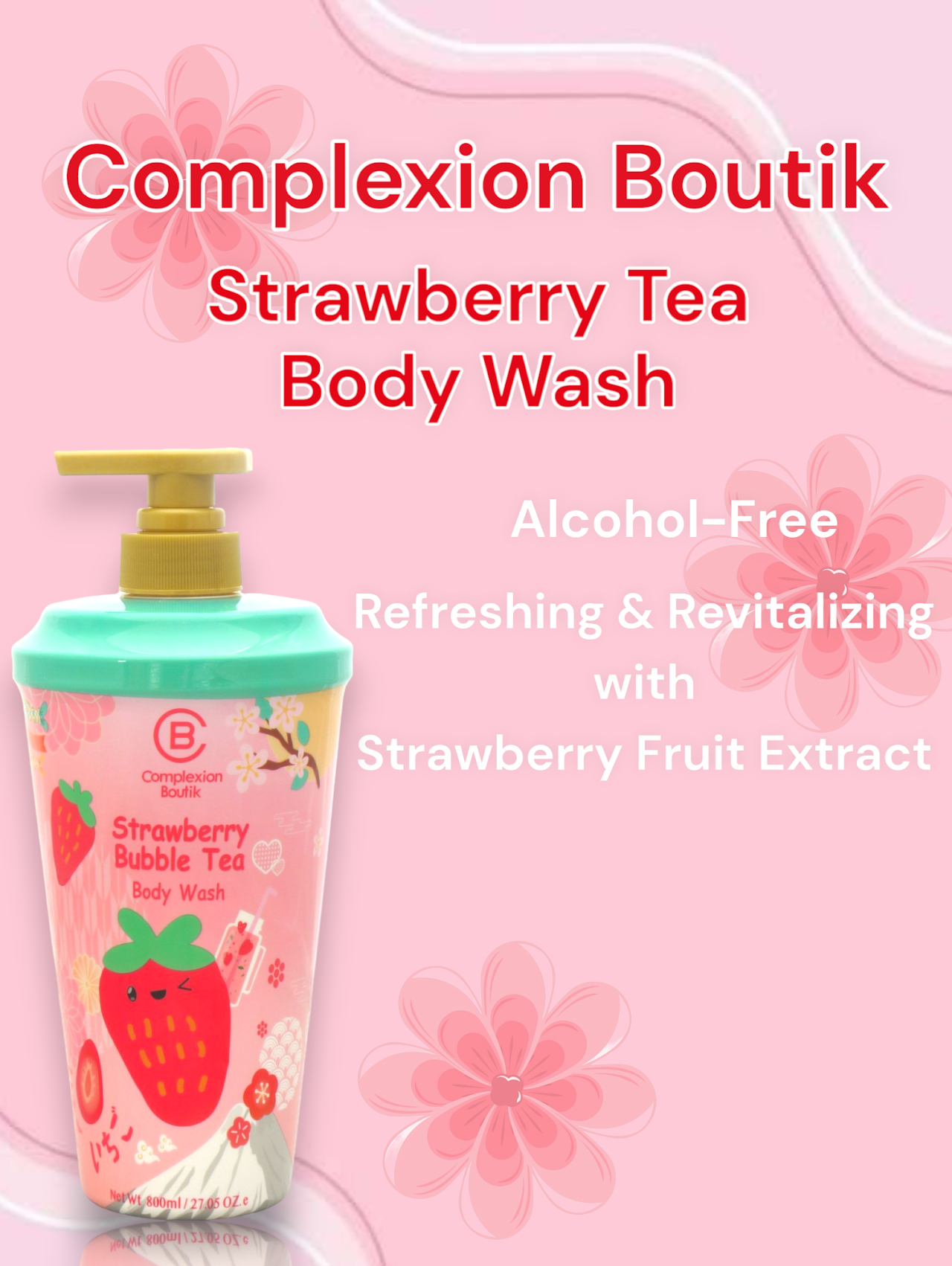 Strawberry Bubble Tea Body Wash