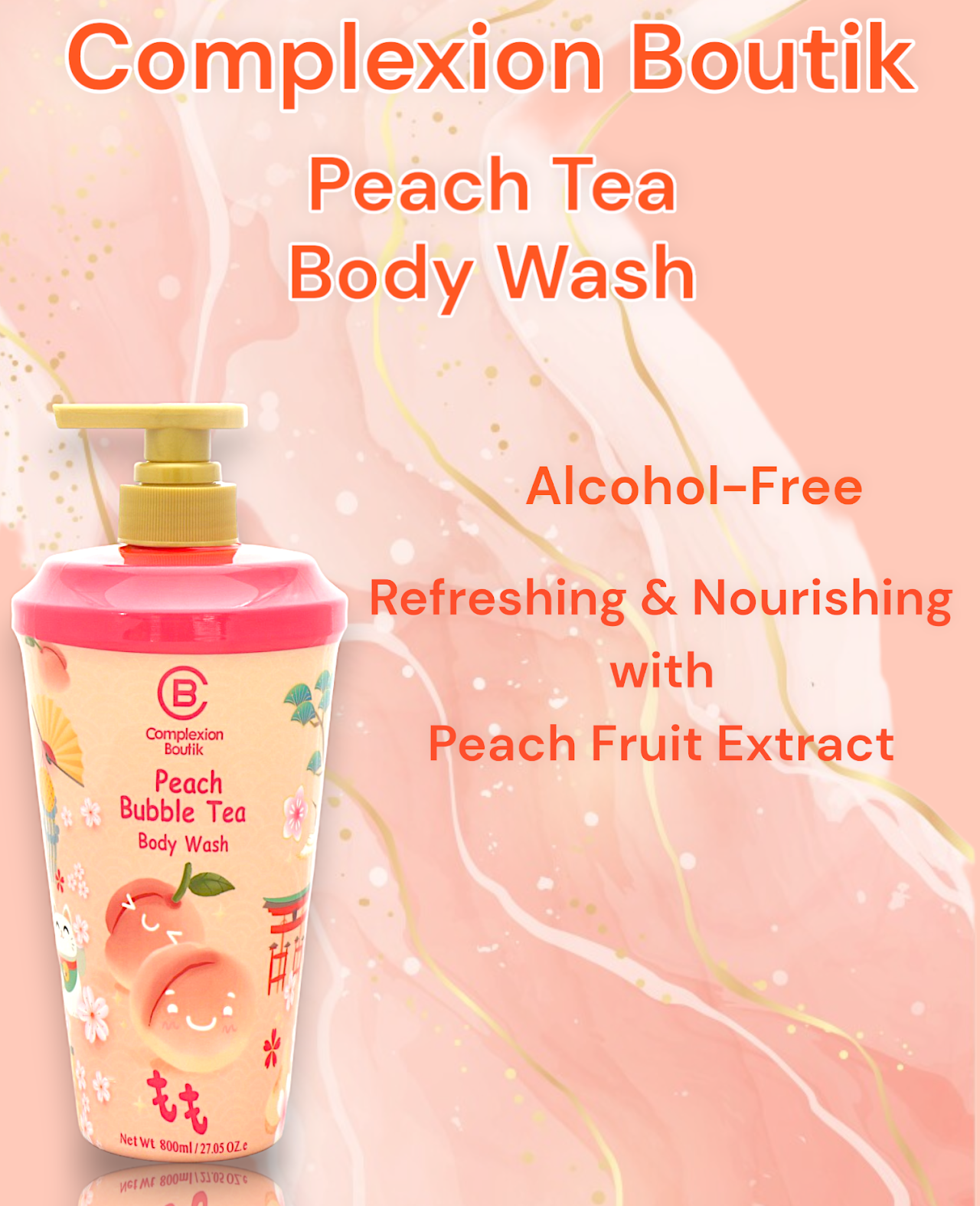 Peach Bubble Tea Body Wash
