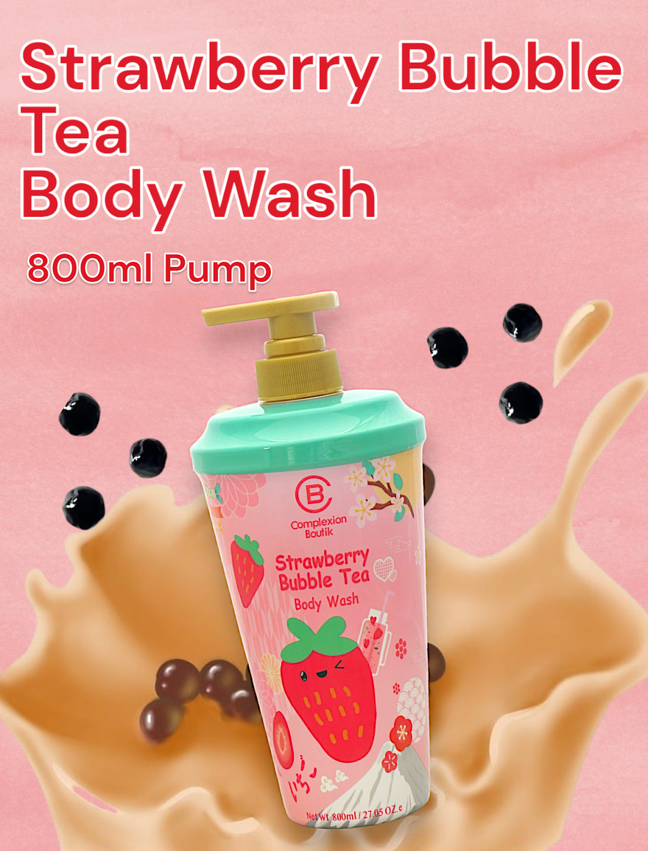 Strawberry Bubble Tea Body Wash